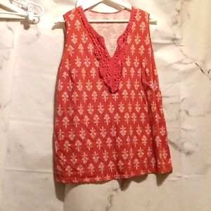 St John's Bay tank top orange 1X ❤️❤️❤️❤️